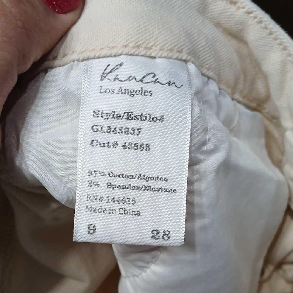 Zara Beige Wide-Leg Pants By Kancan, Gentle Used Sz 9/28, Stretch - Picture 4 of 5